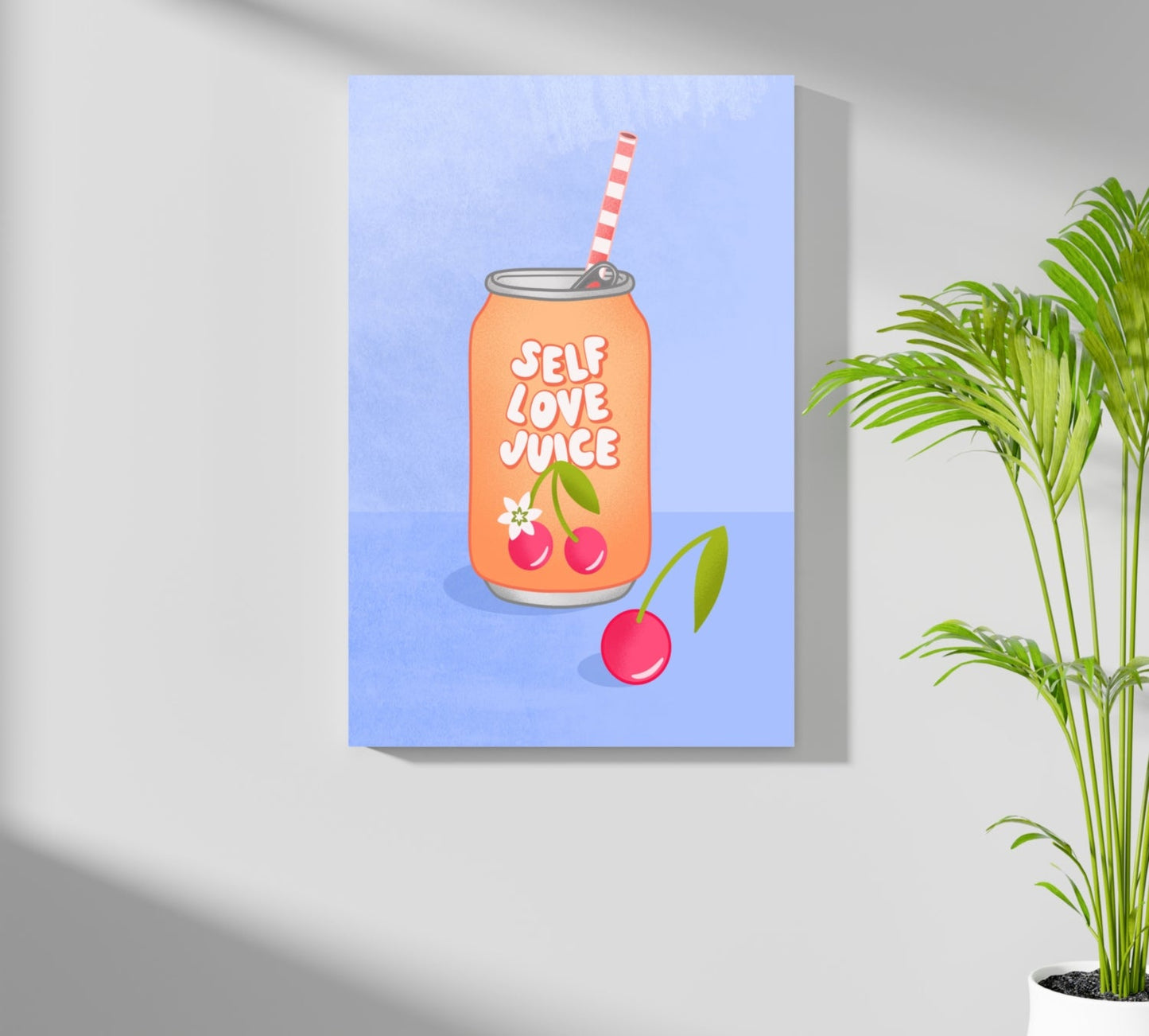 Cherry Soda Can Self Love Juice Retro Aluminum Print