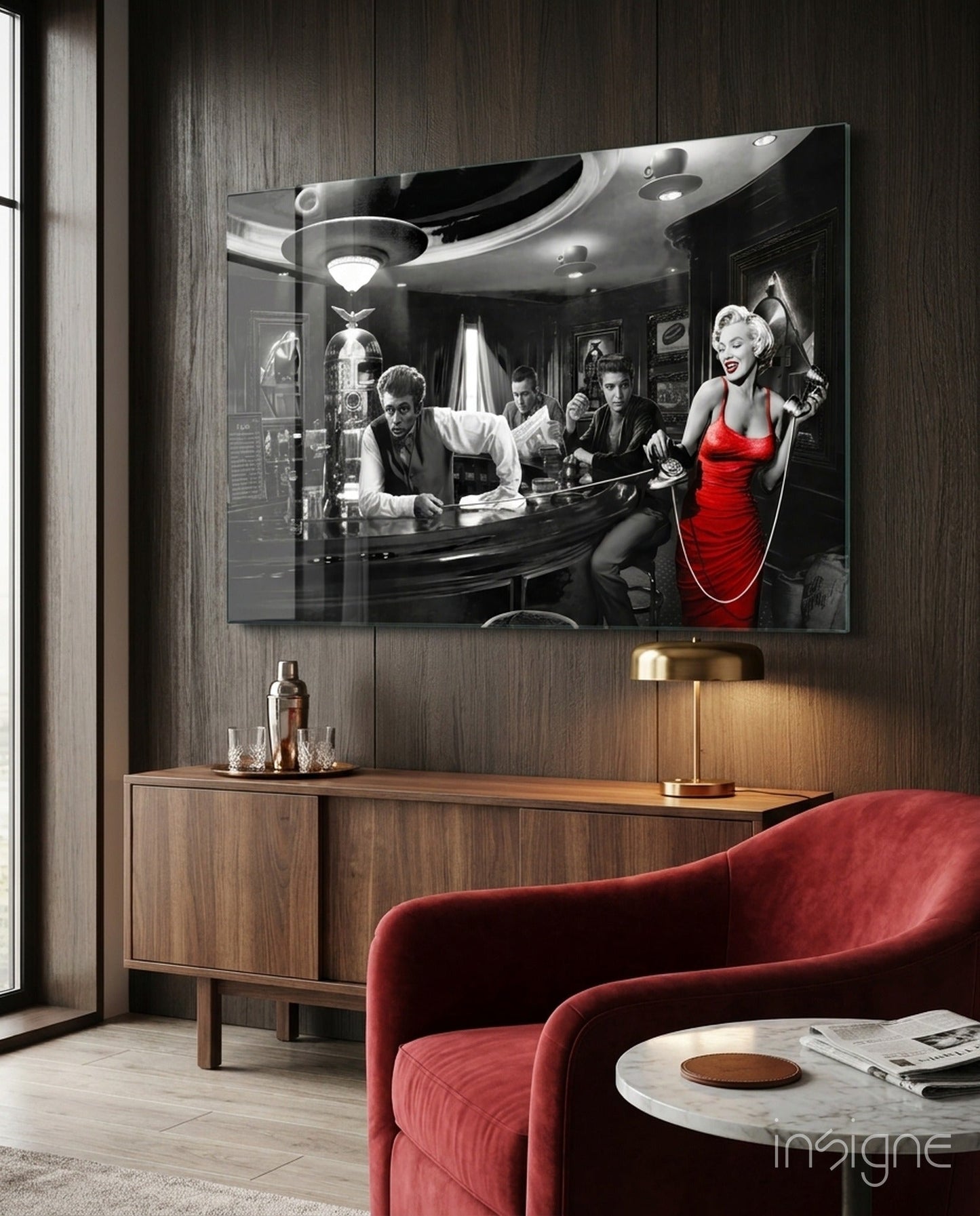 Marilyn Monroe Glass Wall Art
