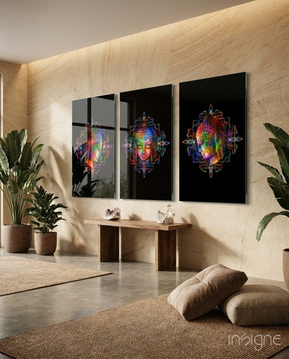 Buddha Mega Glass Wall Art