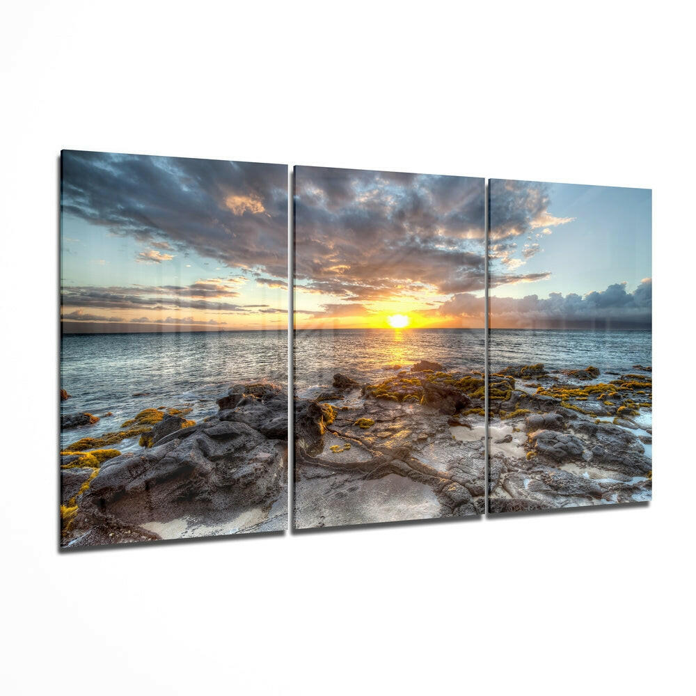 Sunset Mega Glass Wall Art II