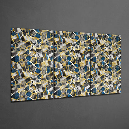 Colored Shapes Glass Wall Art
