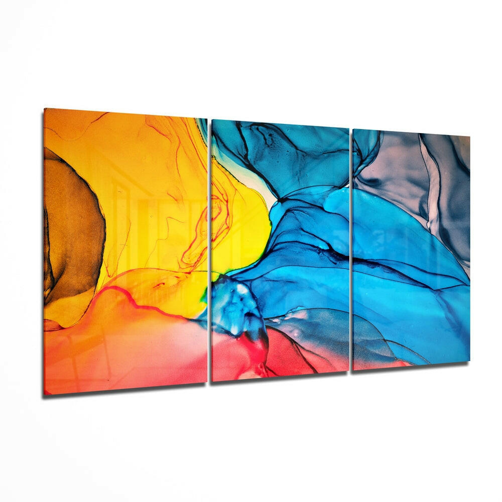 Magic Colors Glass Wall Art III