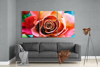 Rose Glass Wall Art