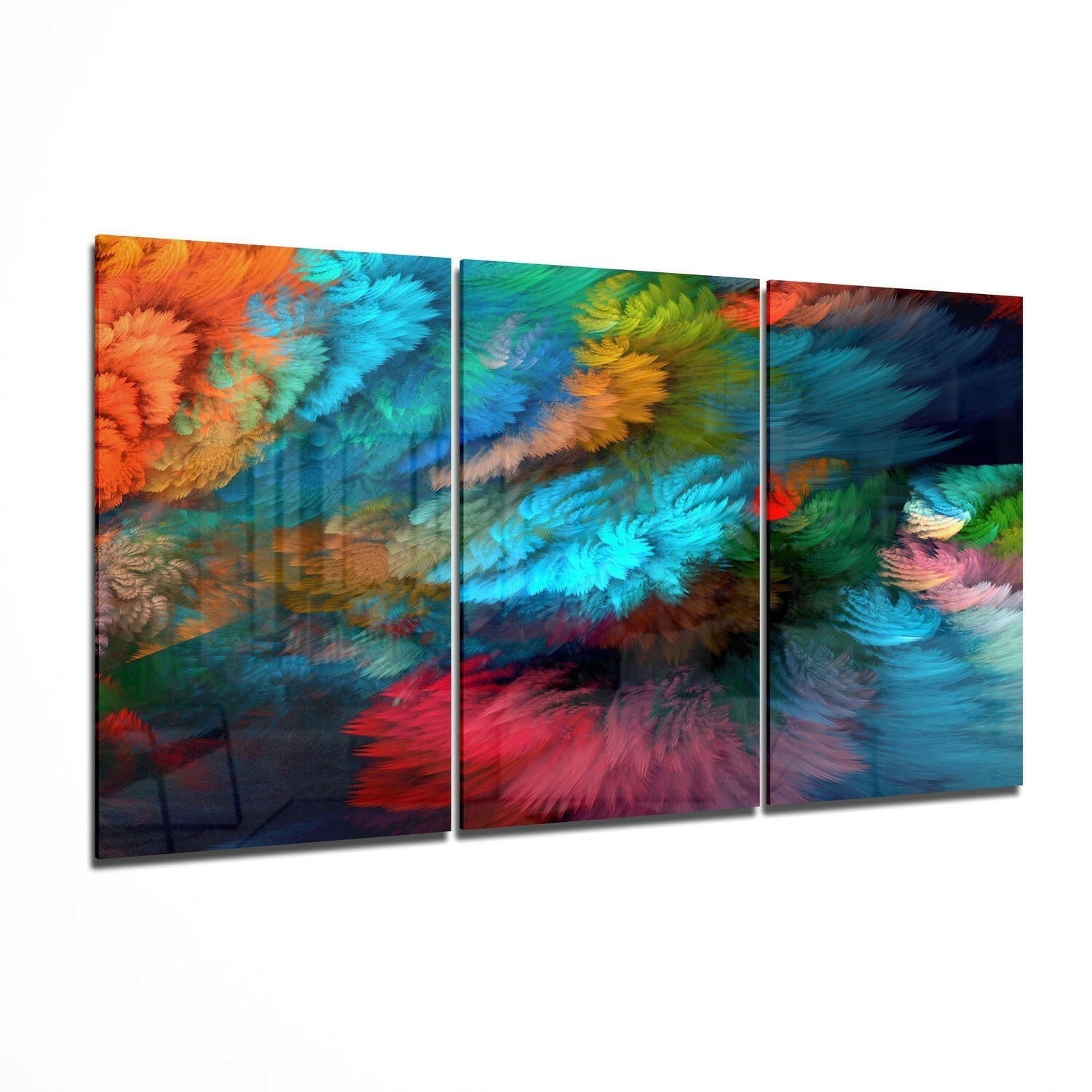 Dance of Colors Glass Wall Art II