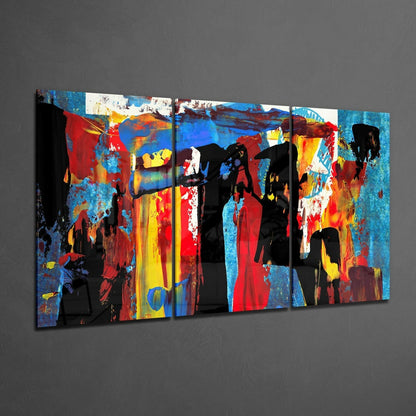 Silhouettes Glass Wall Art
