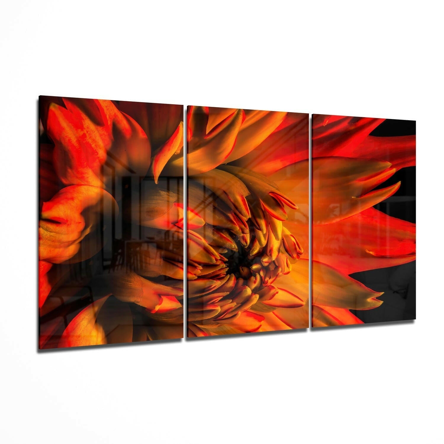 Flowers II Glass Wall Art