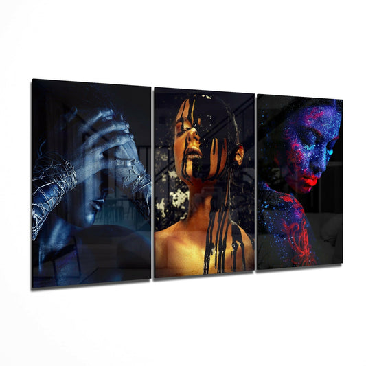 Woman Glass Art