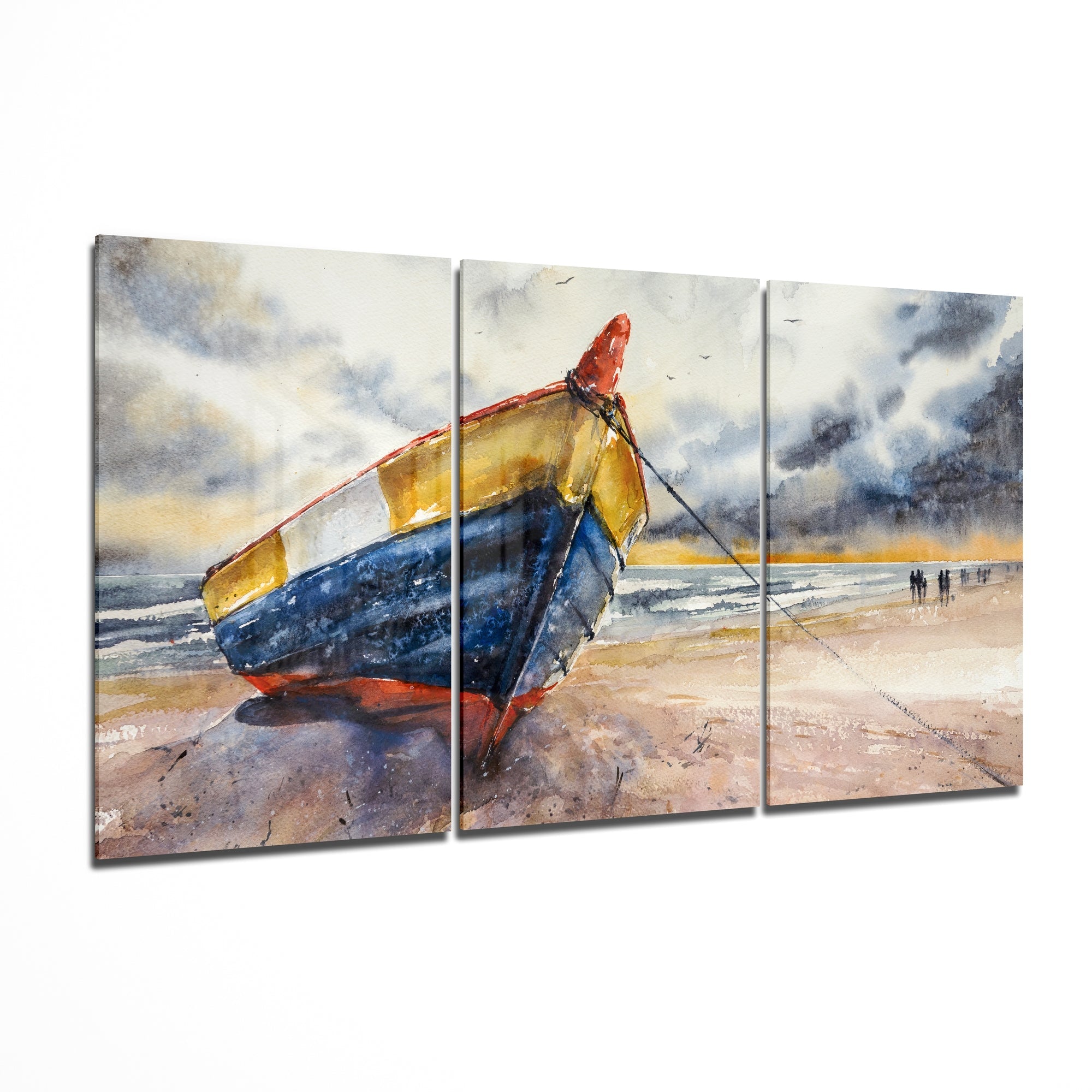 Abandoned Boat Mega Glass Wall Art II