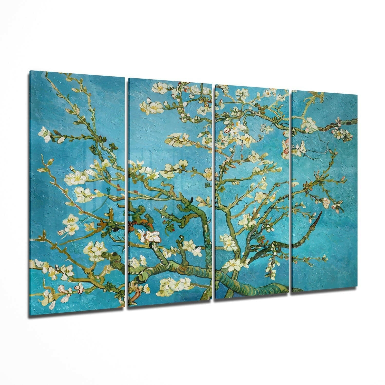 Sakura 4 Pieces Mega Glass Wall Art (59"x36") II