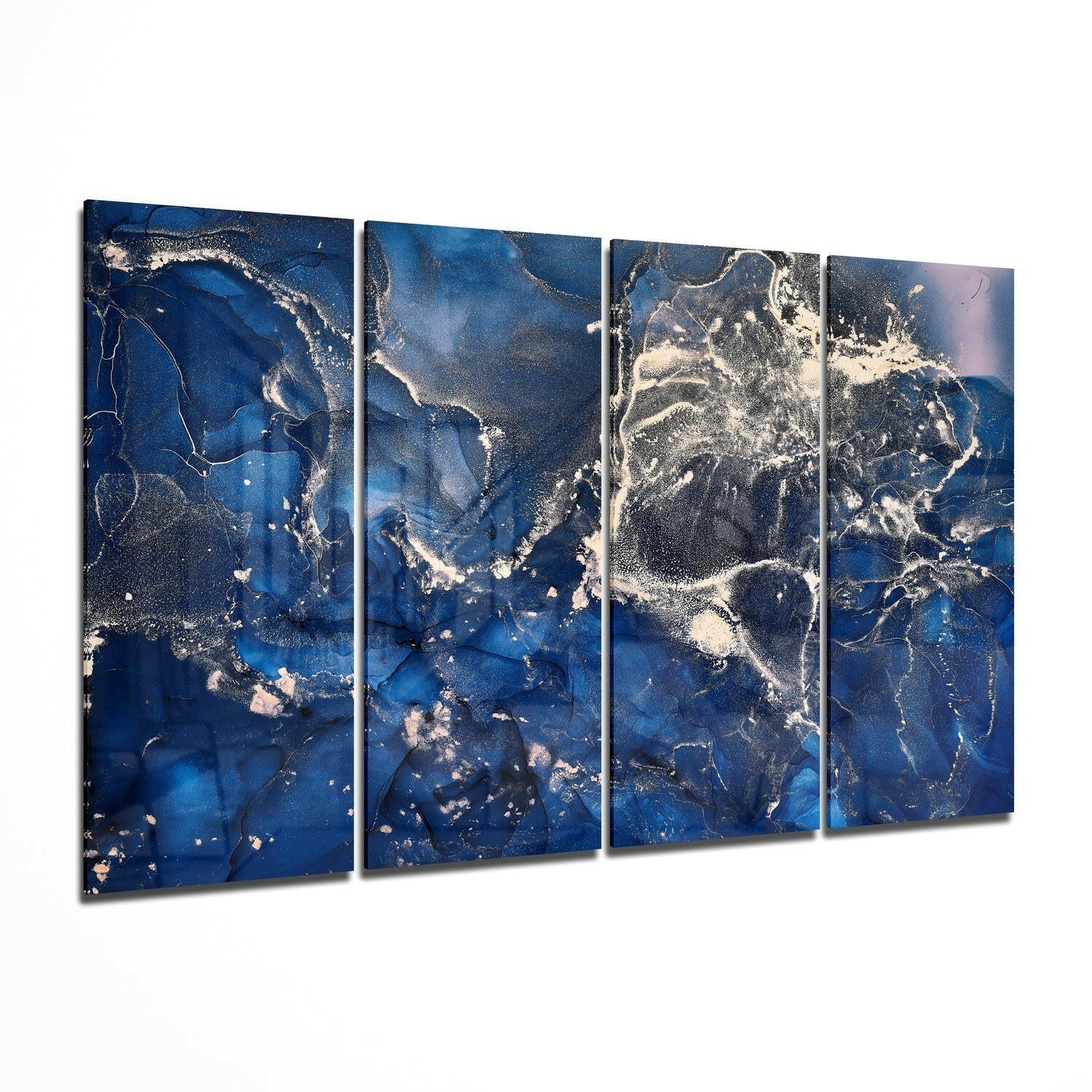Marble XVI 4 Pieces Mega Glass Wall Art (59"x36")