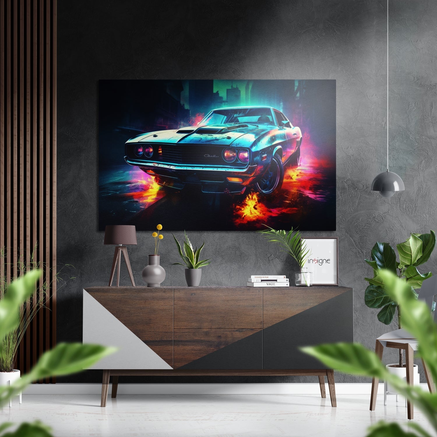 Classical Car IV Brushed Aluminum Dibond Wall Art