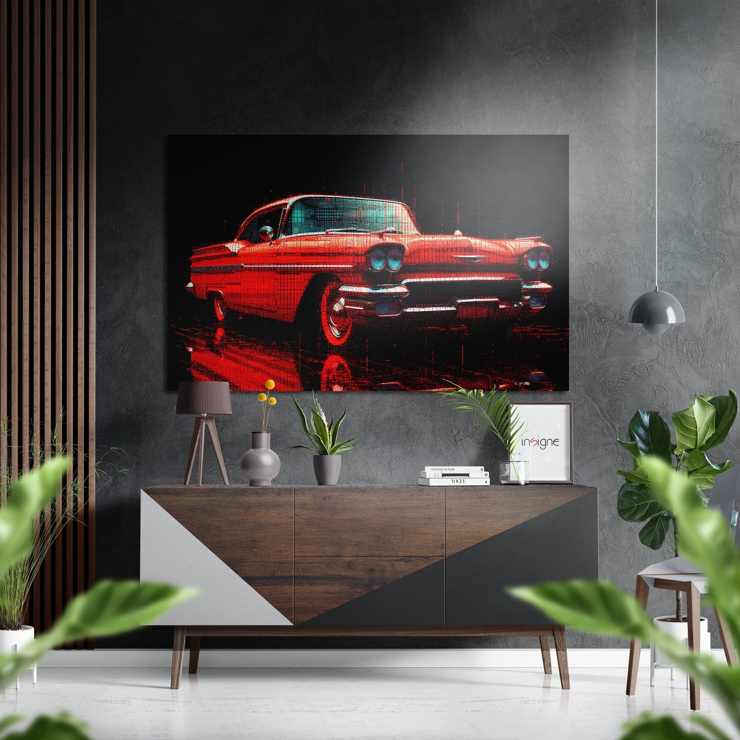 Classical Car III Brushed Aluminum Dibond Wall Art