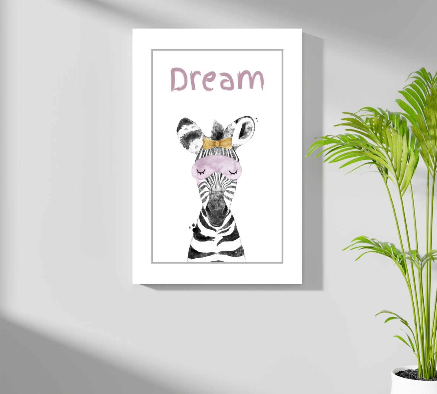Sleep Mask Zebra Dream Nursery Aluminum Print