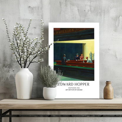 Late Night Diner Counter Aluminum Print