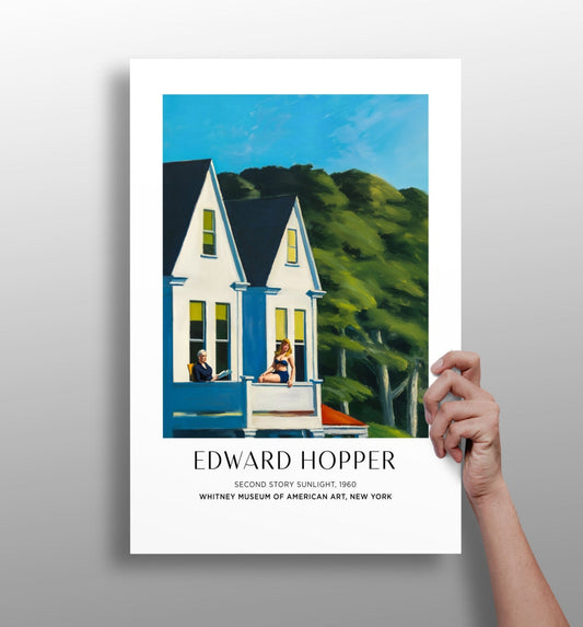 White Houses Green Hillside Aluminum Print