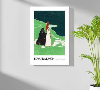Munch Green Shore Two Women Aluminum Print