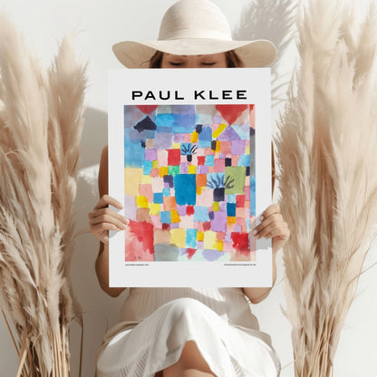Klee Watercolor Color Block Garden Abstract Aluminum Print