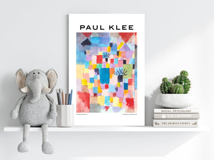 Klee Watercolor Color Block Garden Abstract Aluminum Print