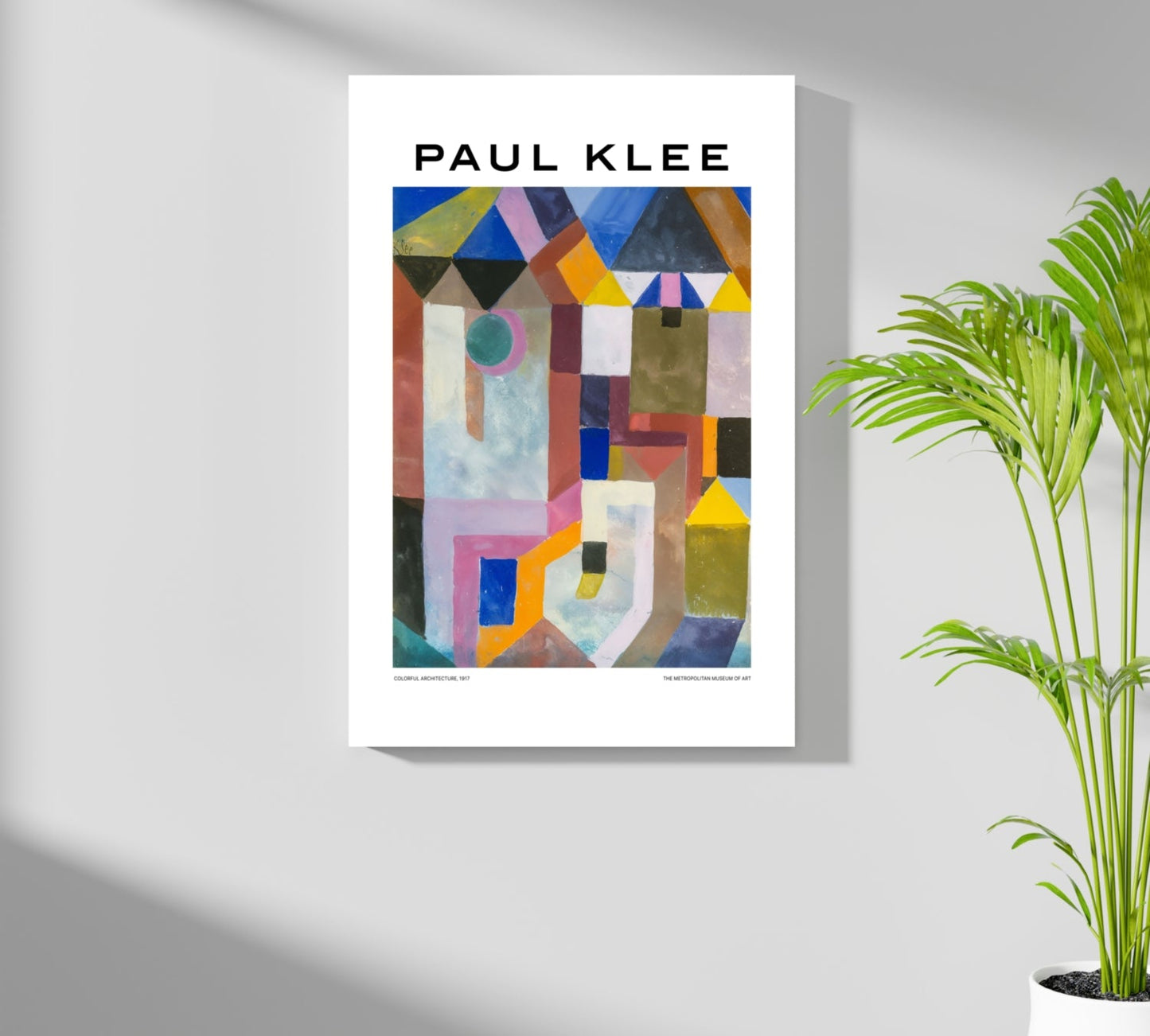 Klee Colorful Geometric Rooftop Abstract Aluminum Print