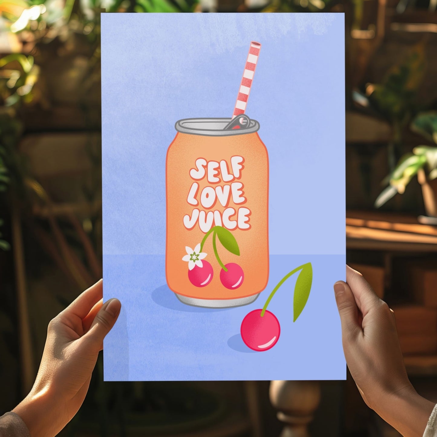 Cherry Soda Can Self Love Juice Retro Aluminum Print