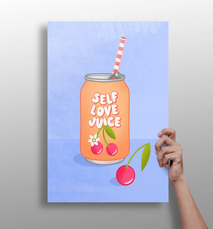 Cherry Soda Can Self Love Juice Retro Aluminum Print