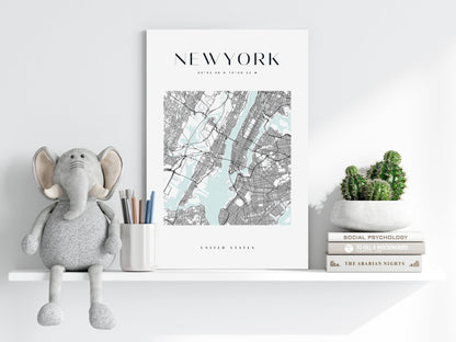 New York V3 Aluminum Print