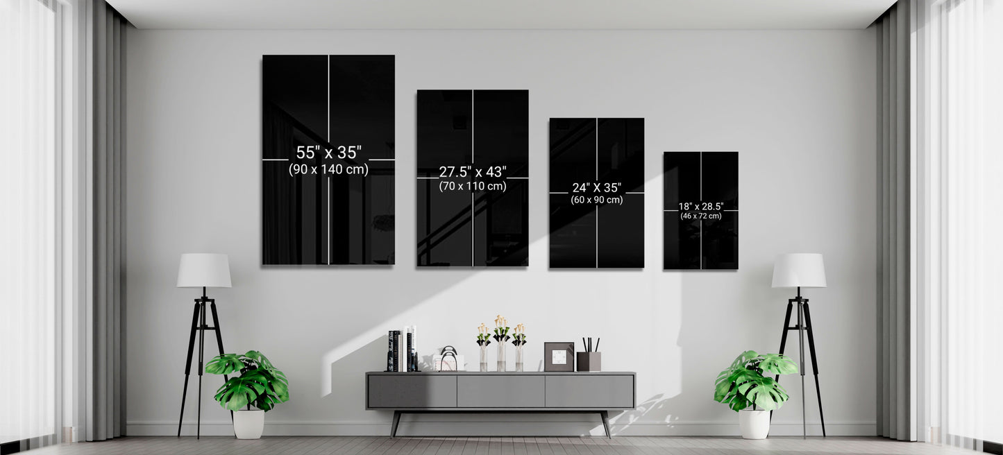Flag of Iran Glass Wall Art