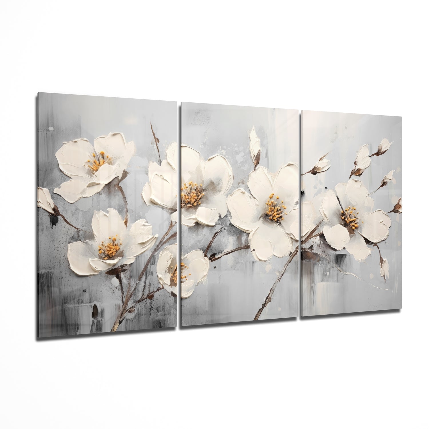 Daisies Glass Wall Art II
