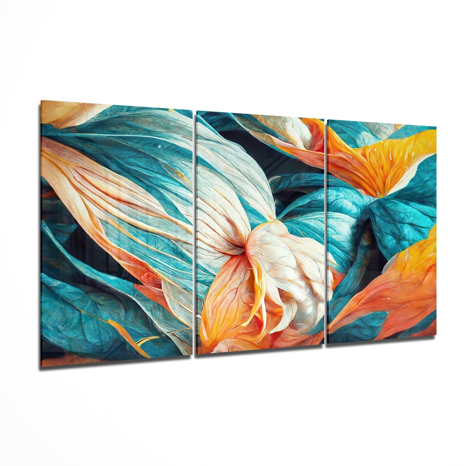 Flowers III Glass Wall Art