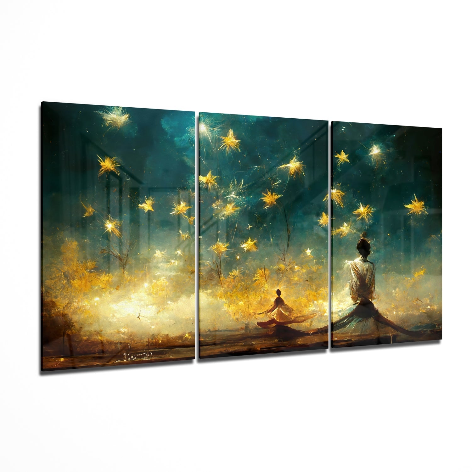 Under the Stars Glass Wall Art II