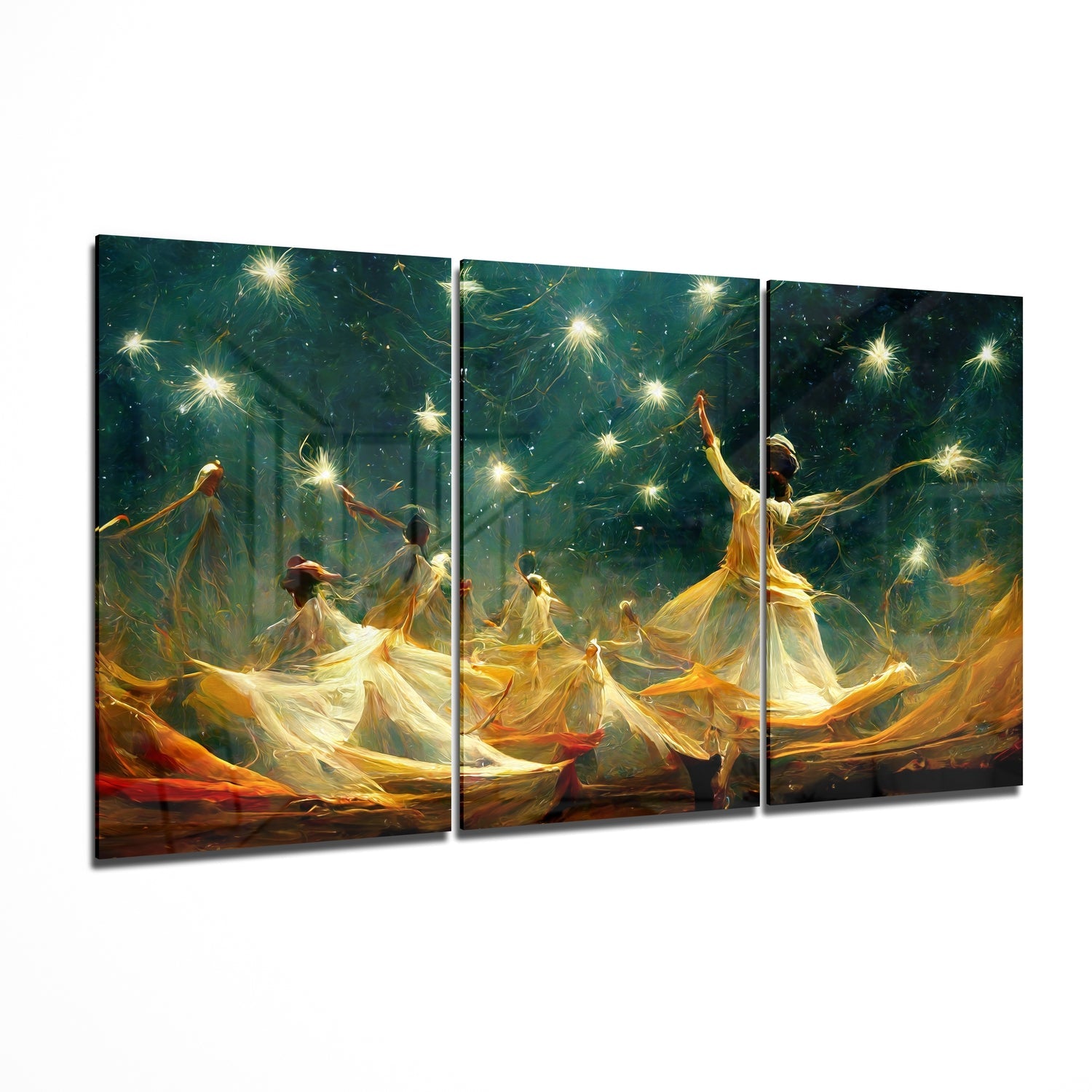 Under the Stars III Glass Wall Art