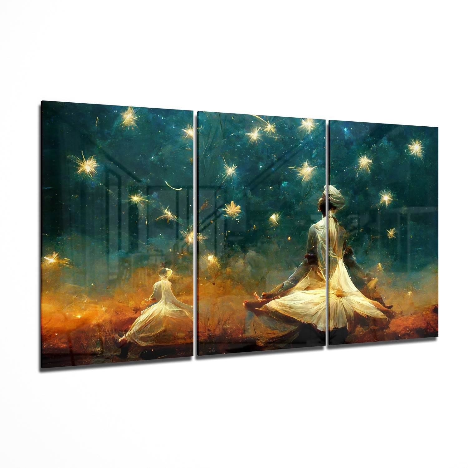 Under the Stars II Glass Wall Art